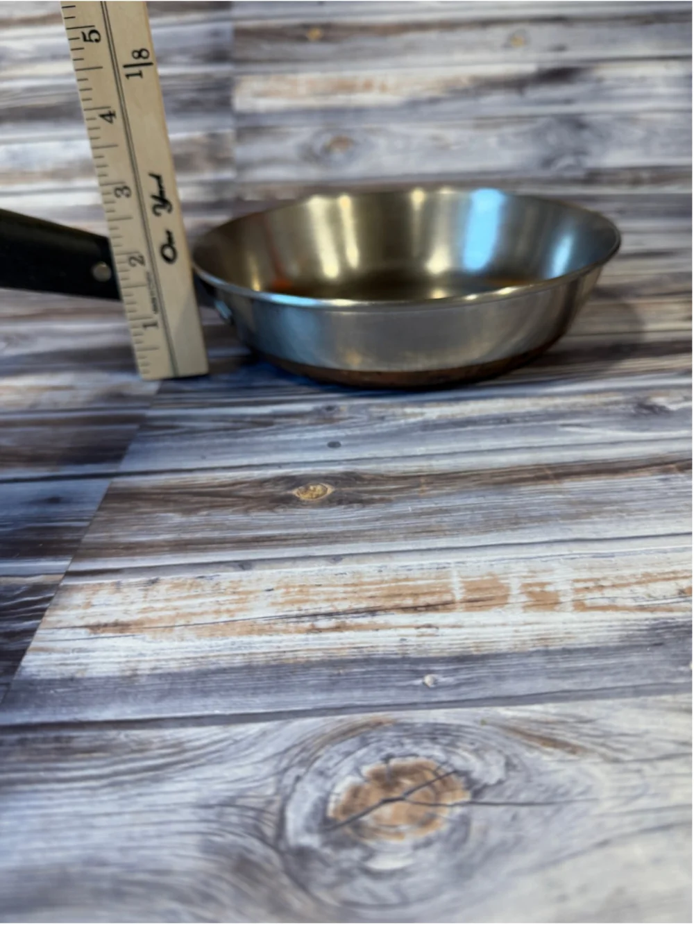 Revere ware copper bottom small 7 inch skillet made in the USA